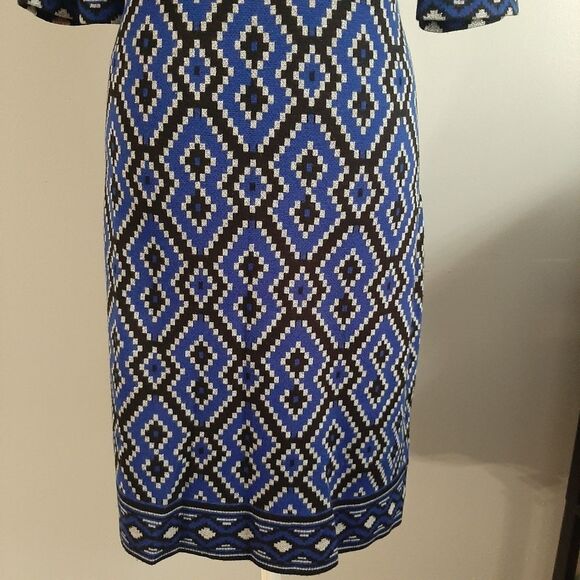 Beige By Eci Diamond Shape Sweater Dress Size Large - Picture 5 of 9